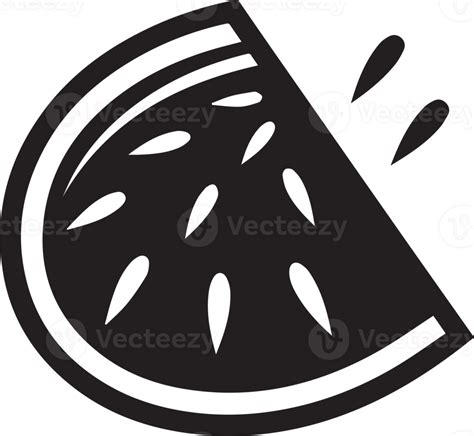 Watermelon Logo In Flat Line Art Style 27119353 Png