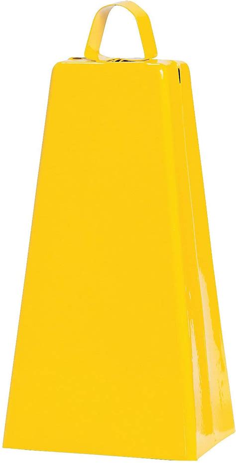 Yellow Jumbo Cowbell Pc Toys Noisemakers Spirit Noisemakers 1