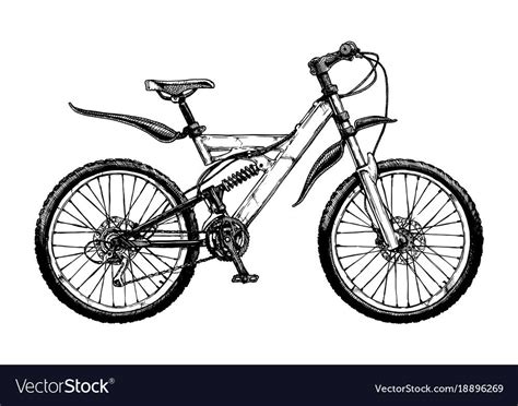 How To Draw A Mountain Bike