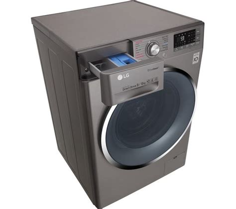 LG TrueSteam with Direct Drive F4J8FH2S Smart 9 kg Washer Dryer ...