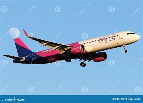 Closeup of an Airplane Taking Off on the Runway Editorial Stock Image ...