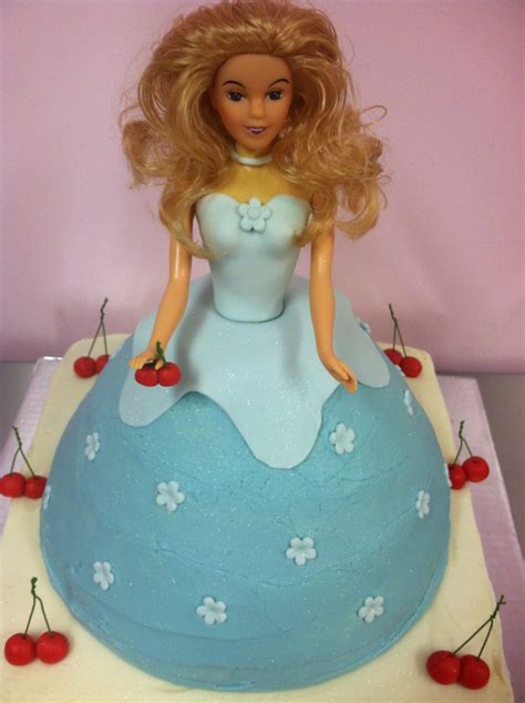 Blue Barbie Doll Alyssas Cakery