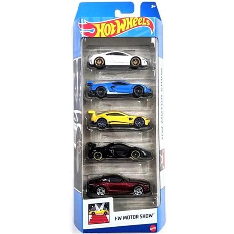 Kit 5 Unid Carrinho Hot Wheels HW MOTOR SHOW HTV49 MATTEL Shopee Brasil
