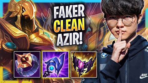 Faker Is Super Clean With Azir T1 Faker Plays Azir Mid Vs Leblanc