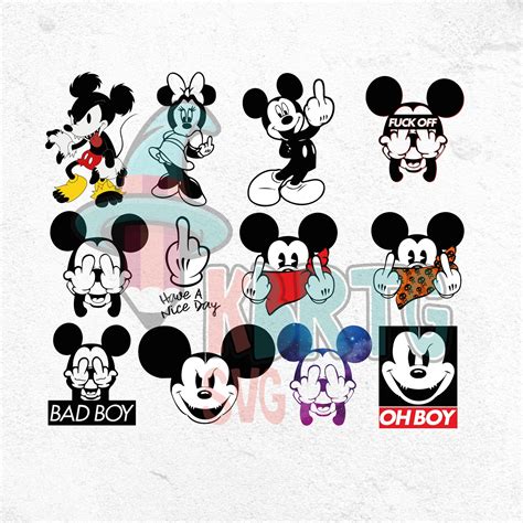 Bad Mickey Boy PNG Bad Minnie Mouse Fuck You Mickey Fuck You Etsy