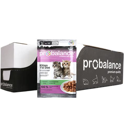 Консервированный корм для котят Probalance Kitten 1'st Diet с кроликом ...