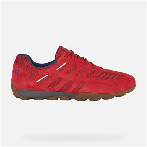 Geox Snake Men S Red Low Top Sneakers Geox