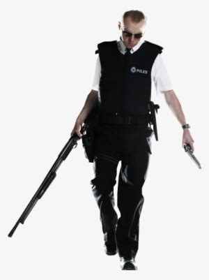 Nicholas Angel Hot Fuzz Poster Simon Pegg PNG Image Transparent PNG