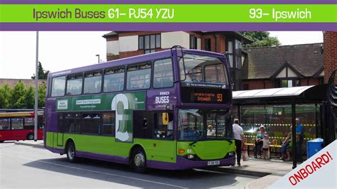 Fast Thrash Ipswich Buses Scania N94UD Omnidekka 61 PJ54 YZU