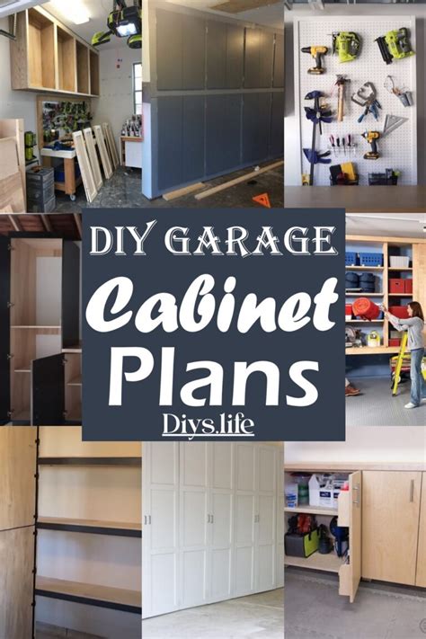 20 Diy Garage Cabinet Plans For Storage And Organization Diys