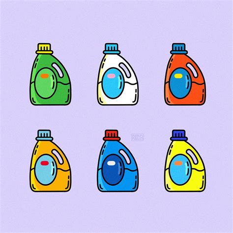 Cute Laundry Detergent Drawings