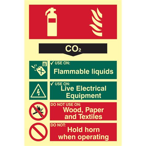 Fire Extinguisher Composite Co2 Pho 200 X 300mm First Safety