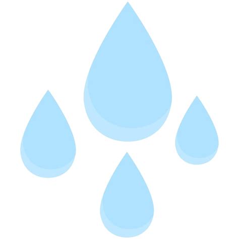 Resumen Del Icono De La Gota De Agua Azul Vector Premium