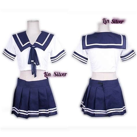 Jual Lingerie Cosplay Set Kostum Seragam Baju Sekolah Siswi Murid