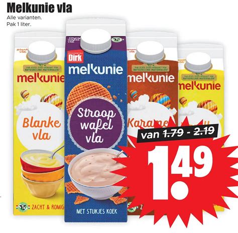 Melkunie Vla Aanbieding Bij Dirk