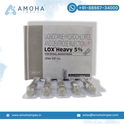 Lignocaine Lox Heavy 5 Injection At Rs 7 Vial Anesthesia In