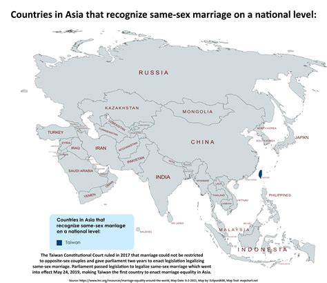 Pride Month Map Countries In Asia That Recognize Same Sex Marriage On A National Level R Mapporn