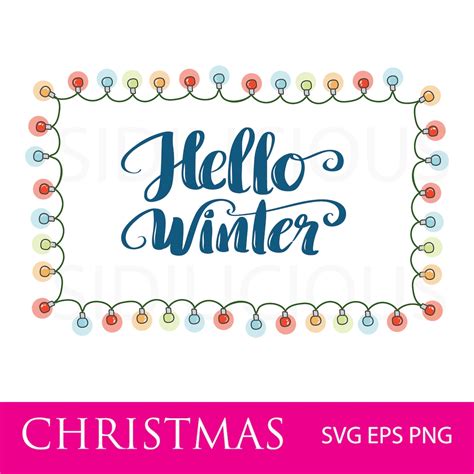 Hello Winter Svg Holidays Svg Sweaters Svg Winter Svg Pillow Svg