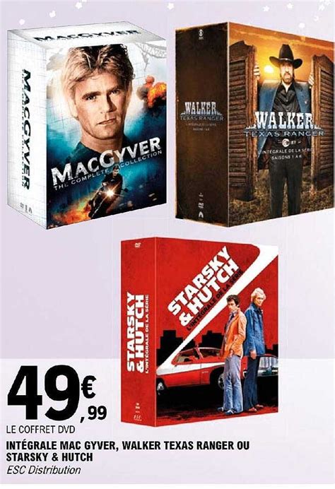 Promo Intégrale Mac Gyver Walker Texas Ranger Ou Starsky Hutch chez