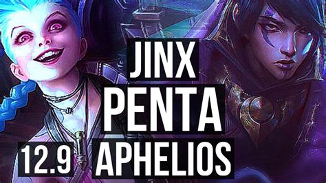 JINX Lulu Vs APHELIOS Karma ADC Penta Legendary 19 3 12 1 4M