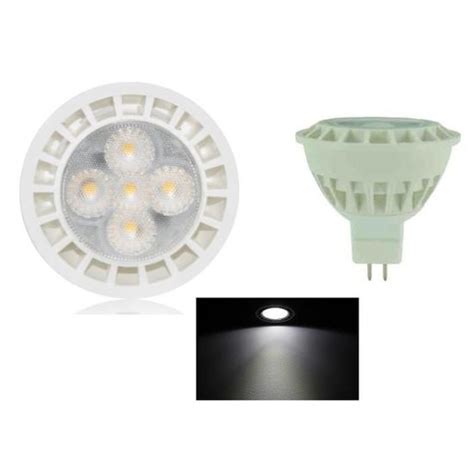 6 Ampoule Led Maison Mr16 Gu5 3 5w A 5 Led Smd 220v Couleur Blanc