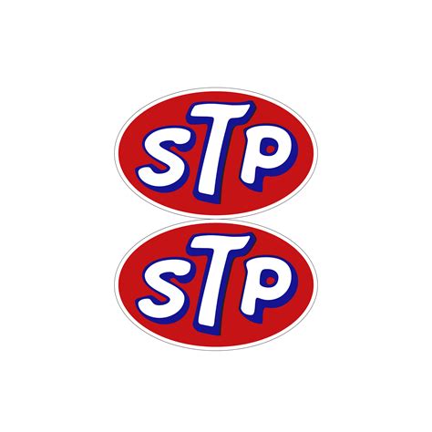 STP Classic Car Stickers x2