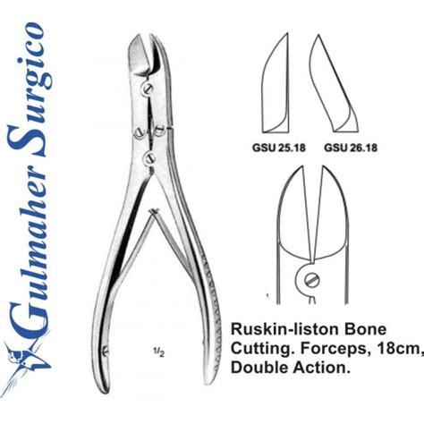 Ruskin Liston Bone Cutting Forceps Gulmaher Surgico