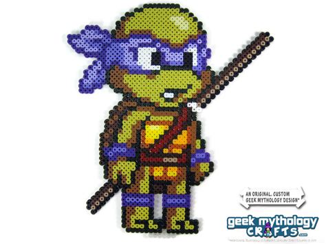 Teenage Mutant Ninja Turtles Perler Bead Sprite Figure Chibishou