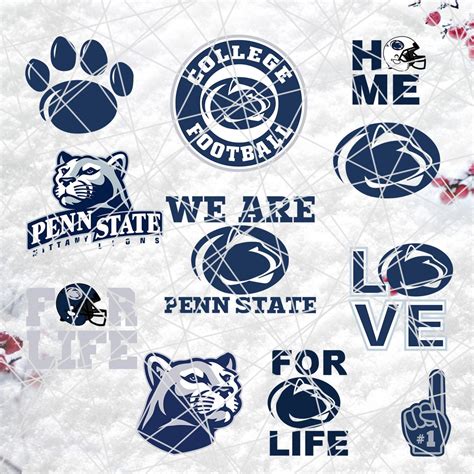 Penn State Nittany Nfl Svg Ncaa Svg Bundle Sport Bundle File Nfl Logo Svg Football Mom