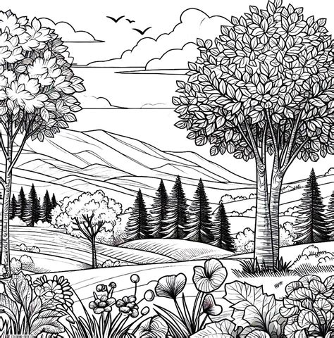 24 Trees Coloring Pages (Free Unique Printables)