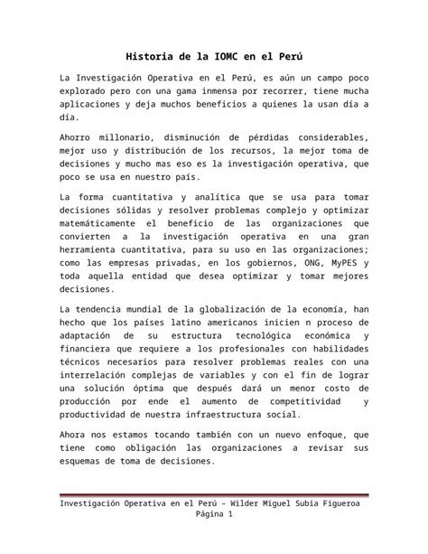 Docx Historia De La Investigacion Operativa En El Peru Dokumen Tips