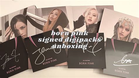 BLACKPINK BORN PINK SIGNED ALBUM JENNIE AND LISA VERSION DIGIPACK