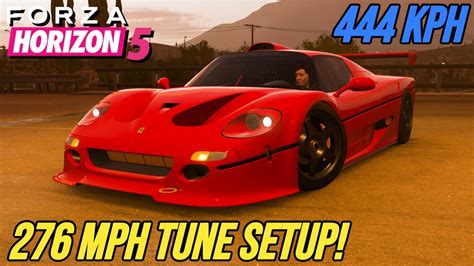 FORZA HORIZON 5 276 MPH Ferrari F50 GT Tune Setup YouTube