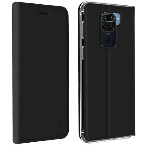 Akashi Etui Folio Porte Carte Noir Xiaomi Redmi Note 9 Coque Téléphone Ldlc Muséericorde