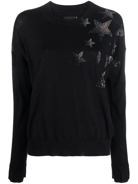 Zadig Voltaire Star Embellished Merino Jumper Farfetch