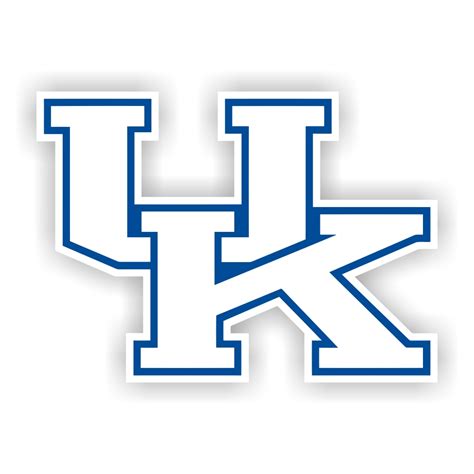 University Of Kentucky Wildcats UK White Precision Cut Decal Sticker