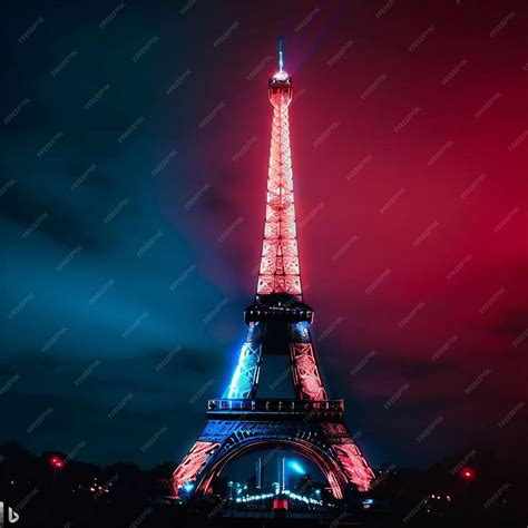 Premium AI Image | The Eiffel Tower at night