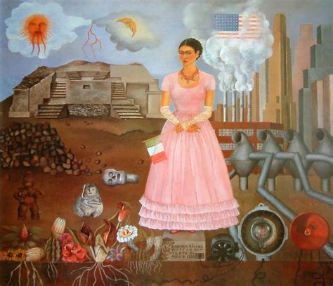 La Belleza Del Día Autorretrato En La Frontera Entre México Y Estados Unidos” De Frida Kahlo