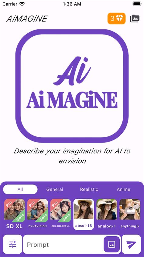 Iphone 용 Aimagine Ai Art Generator 다운로드