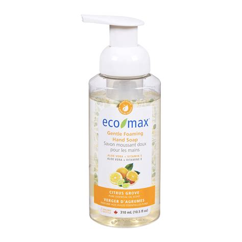 Eco Max Gentle Foaming Hand Soap Citrus Grove 310 Ml Eco Max