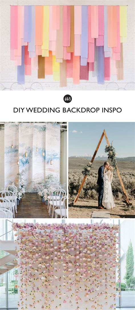 37 Epic DIY Wedding Backdrops and Ideas | Diy wedding backdrop, Diy ...