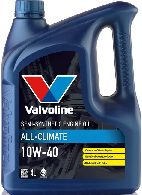 Моторное масло 10W40 полусинтетическое VALVOLINE All Climate купить в