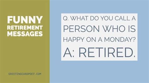 Funny Retirement Messages and Sayings | Greeting Card Poet | Retirement messages, Funny ...