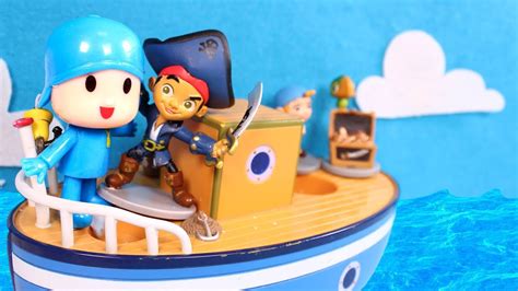 Pocoyo Toys Episodes Pocoyo And Jake The Pirate Sail On His Ship Youtube