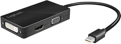 Переходник LogiLink Mini DisplayPort / HDMI+DVI+VGA (4052792046175 ...