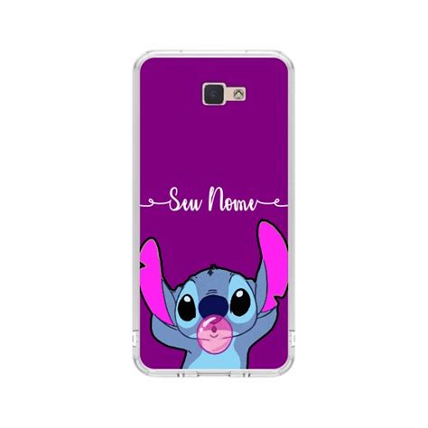 Capa De Celular Capinha Samsung J7 Prime Personalizada Stitch Nome