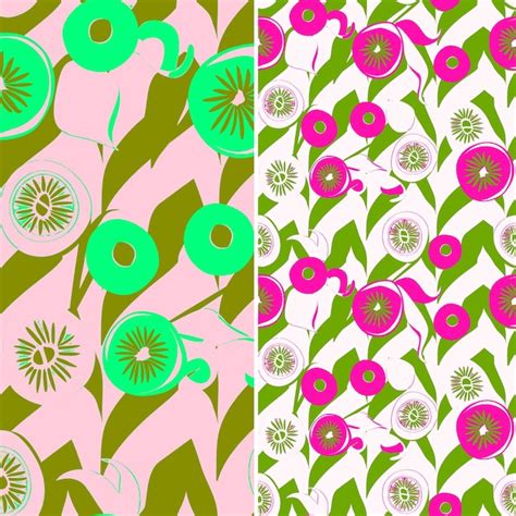 Premium Psd A Set Of Different Patterns With Flowers And Leaves