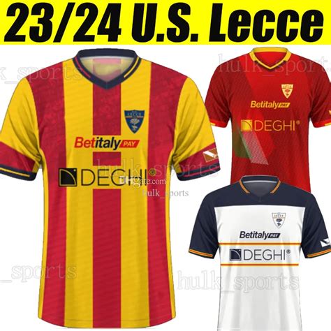 2023 2024 U S Lecce Authentic Soccer Jerseys Home Away Third Kits