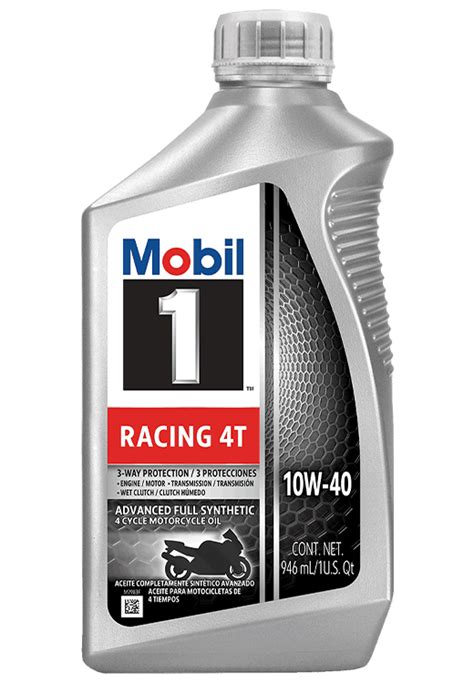 Mobil Racing T Full Synthetic Motorcycle Oil W Qt Off