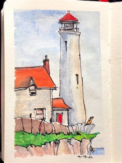 Lighthouse Drawing Lighthouse Art Watercolor Flower Art Watercolour